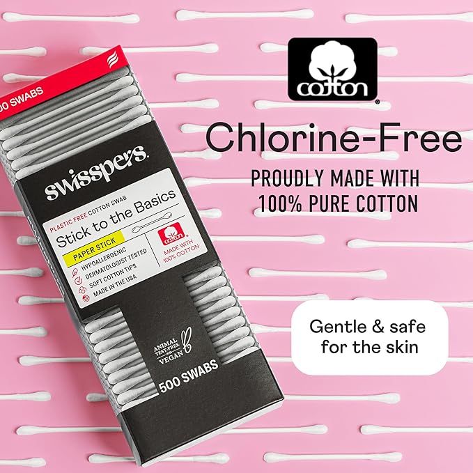 Swisspers Stick to The Basics Biodegradable Cotton Swabs - Image 6
