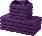 Homaxy 100% Cotton Kitchen Towels and Dishcloths Set by Homaxy