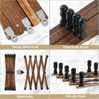 WGFKVAS 2 Pack Accordion Hat Rack - Image 7