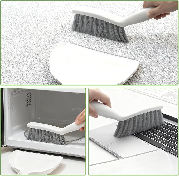 Mini Broom and Dustpan Set, Hand Broom - Image 3
