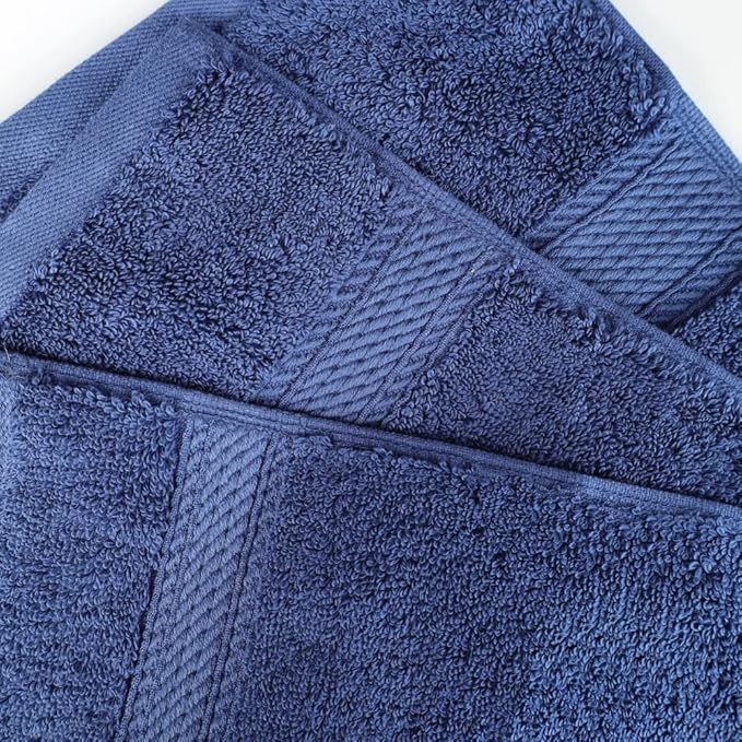 SUPERIOR Egyptian Cotton Pile 3 Piece Towel Set, Includes 1 Bath, 1 Hand - Image 5