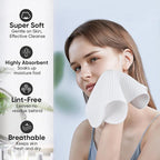 Microfiber Waffle Face Towels, 2 Pieces, Fast Drying, Lint Free 430 GSM - Image 4