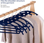 IEOKE Velvet Hangers 50 Pack: Felt Clothes Hangers Heavy Duty Shirt Sweater - Image 5