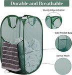 Durable Collapsible Laundry Baskets, Tear-resistant Pop Up Hamper - Image 3