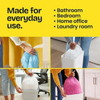 Glad Medium Trash Bags, 8 Gallon, Lemon Fresh Bleach Garbage Bags, Resists - Image 5