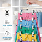 ZOBER 3-Pack 6-Tier Skirt Hangers - Image 3