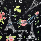Retro Eiffel Tower Laundry Hamper Rose Flower Colorful Laundry Basket - Image 5