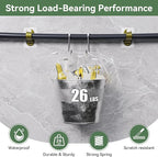ANDGOO 6 Pack No Hole Curtain Rod Brackets Hangers, Self Adhesive Curtain Rod - Image 3