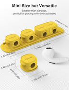 6 Pack Magnetic Cable Clips, Laitver Cord Organizer Holder Strong Adhesive Desk - Image 8