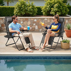 Homall Zero Gravity Chair - Adjustable Folding Lawn Chairs - Outdoor Gravity Reclining Lounge Chair with Pillows - Set of 2 (Double-Gray) - Image 9