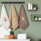 3 Pcs Orange Cat Hand Towels Bathroom Sets Decor Cute Orange Cat Lover Gifts - Image 4