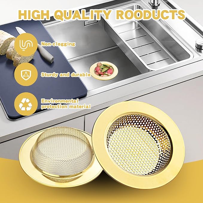 RQYEKDO Kitchen Sink Strainer Stainless Steel - Image 6