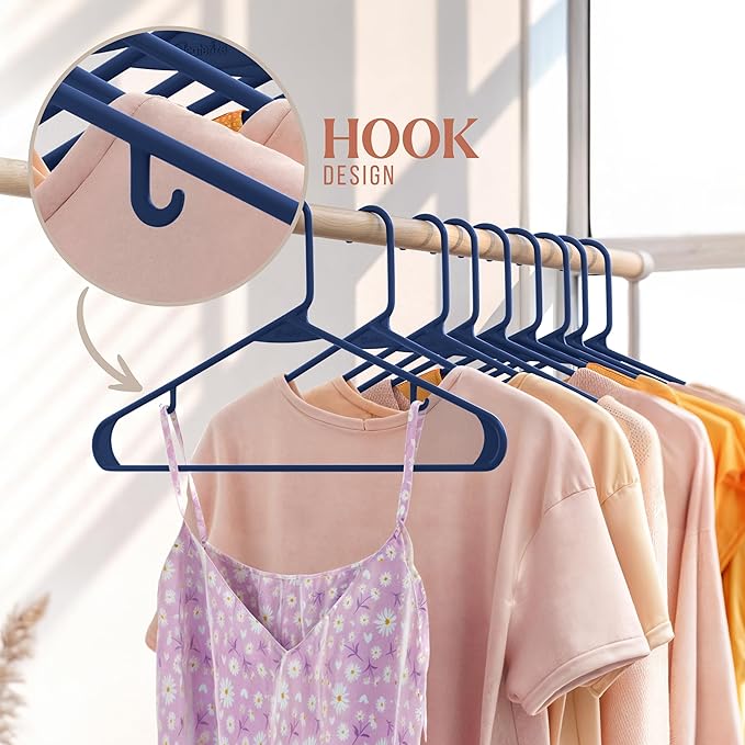 Plastic Hangers 50 Pack Navy - Image 5