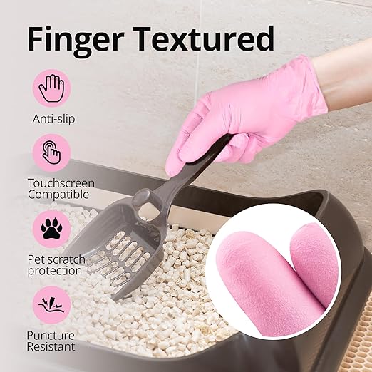 Pink Disposable Gloves, Disposable, Latex-Free, Powder-Free, 1000-ct Case - Image 5