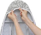 Westex Floral Damask Heavy Duty Ironing Board Cover and Pad, Thick 3-Layer - Image 4