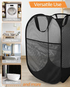 Durable Collapsible Laundry Baskets, Upgrade Foldable Pop Up Hamper - Image 7