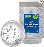 Nicole Home Collection Aluminum Pans 7” Round Disposable Foil Pans by NicoleHomeCollection