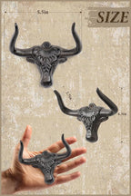 Cast Iron Coat Hooks Wall Mount 2 Pack Outdoor Western Decorative Wall Hooks - Image 5