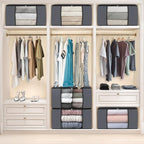 Fab totes Storage Bags, Clothes Blanket Storage Bins Foldable Closet Organizers - Image 6