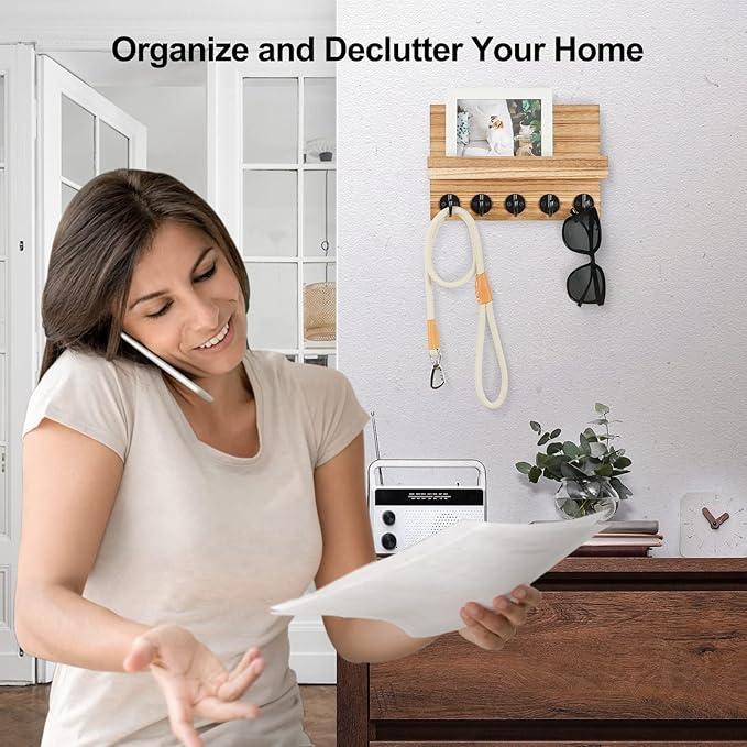 Key Holder for Wall, Decorative Key and Mail Holder - Image 6