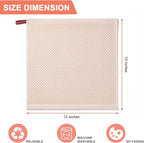 BOOMIBOO 6-Pack Kitchen Dish Cloths, 100% Cotton Waffle Weave, Ultra Soft - Image 2