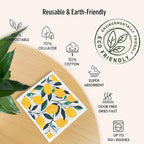 Swedish Dishcloths for Kitchen, Swedish Dish Cloths 5 Pack, Super Absorbent - Image 3