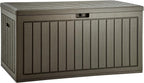 YITAHOME 90 Gallon Large Deck Box with Side Handles, Outdoor Double-Wall Storage for Patio Furniture Cushions, Garden Pool Accessories, Waterproof & Lockable by YITAHOME