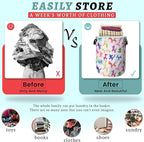 Colorful Dogs Pattern Laundry Basket Foldable - Image 3