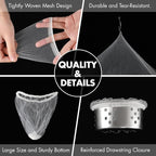 200 Pack Kitchen Sink Strainer Mesh Bag, Anti-Clogging Disposable Sink Drain - Image 7