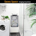 Breathable Mesh Laundry Hamper, Bringing Hooks Foldable Hanging Shower Caddy - Image 6