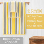 Bath Towels with Hanging Loops, Quick Dry, Absorb & Lightweight, 1 Bath 28"x52" - Image 3