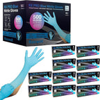 Raxwell Blue Nitrile Disposable Gloves by Raxwell