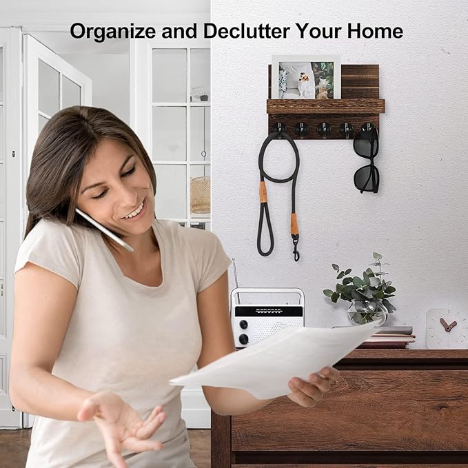 Key Holder for Wall, Decorative Key and Mail Holder - Image 6