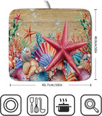 Summer Ocean Dish Drying Mat - Image 2