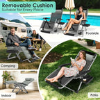 Suteck Oversized Zero Gravity Chair,29In XL Lounge Chair w/Removable Cushion&Headrest, Reclining Camping Chair w/Upgraded Lock and Footrest, Reclining Patio Chairs Recliner for Indoor Outdoor - Image 7