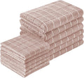 Microfiber Kitchen Towels and Dishcloths Set, 26 X 18 Inch and 12 X 12 Inch by Puomue