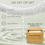 THICKER Dry Wipes 50 Count Disposable Face Towels 10x12" | Ultra Soft - Image 3