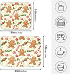 Christmas Gingerbread Cookie Man Sugar Dish Drying Mat - Image 2