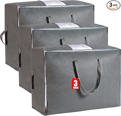 105L Extra Large Storage Bags for Blankets, King Comforters, Sheets by MKOKYD