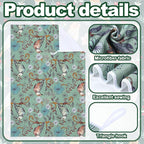 Geyoga 6 Pcs Spring Floral Kitchen Towels Flamingo Dish Hand Towels Sunflower - Image 5