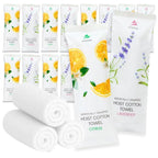 60 Hot or Cold Wrapped Moist Towels – 9'' x 9" Moist Towelettes Individually by Avistar