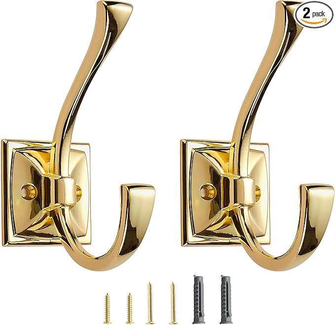 2 Pack Decorative Heavy Duty Towel Hooks by CABDM