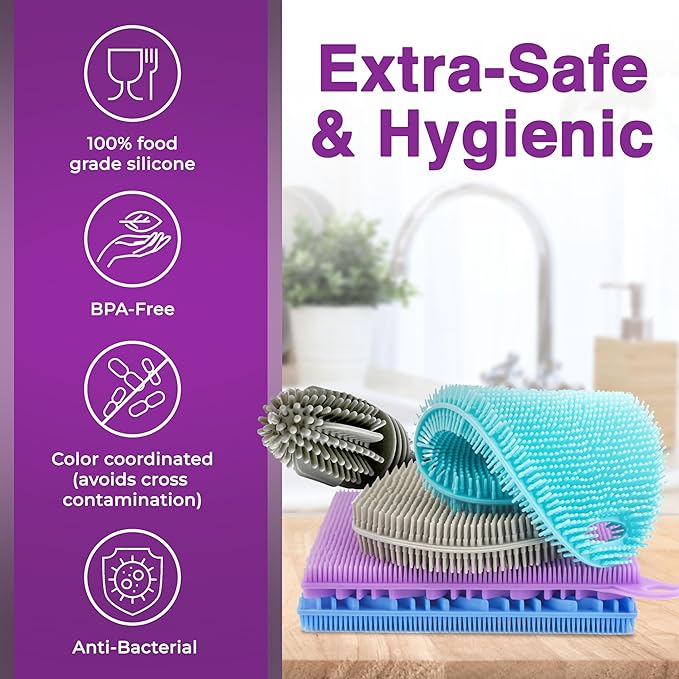 Silicone Dish Scrubber Sponges - Image 4