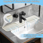 5° Slope Kitchen Sink Faucet Mat, Kitchen Sink Splash Guard, Silicone Material - Image 2