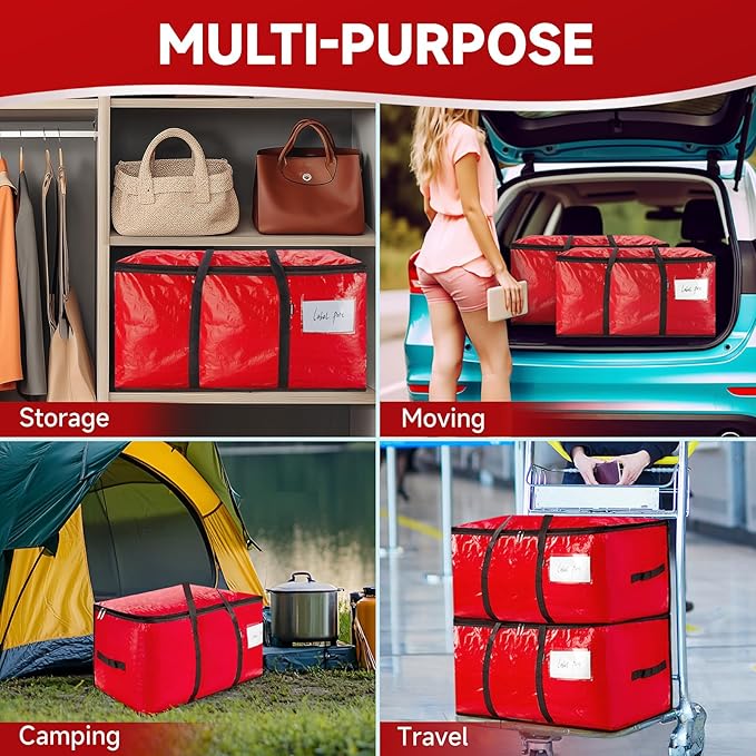 CONGREGATE 8-Pack Heavy Duty Red Moving Bags - Image 9