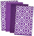 DII Cleaning Collection Multi-Purpose Microfiber, Eggplant Lattice, Dishtowel by DII