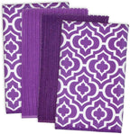 DII Cleaning Collection Multi-Purpose Microfiber, Eggplant Lattice, Dishtowel by DII
