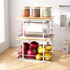 2 Pack Extra Large Stackable Pantry Organizer, Wall Mount Garbage Bag Holder - Image 4