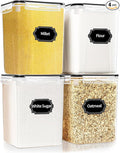 4 Pack Large Airtight Food Storage Containers by HKJ+Chef