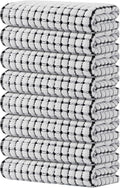 Kitinjoy Cotton 8 Pack Terry Kitchen Towels, 16 x 25 Inches Super Soft and by Kitinjoy